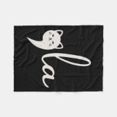 Harris Comma-la Cat Dames voor Harris Fleece Deken (Voorkant (Horizontaal))
