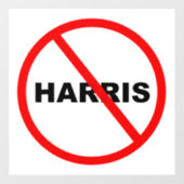 Harris Danger Ga daar niet heen! Raamsticker (Vel)