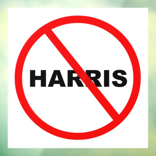 Harris Danger Ga daar niet heen! Raamsticker (Vel 3)