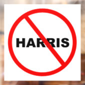 Harris Danger Ga daar niet heen! Raamsticker (Vel 2)