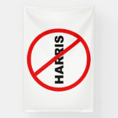 Harris Danger Waarschuwing Ga daar niet heen! Spandoek (Verticaal)