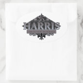 Harris de toekomst is vrouw ovale sticker (Tas)