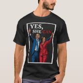 Harris en Barack Obama naar de verkiezingen van 20 T-shirt (Voorkant)