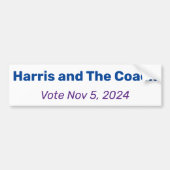 Harris en de coach, stemming 5 november 2024 Verki Bumpersticker (Voorkant)