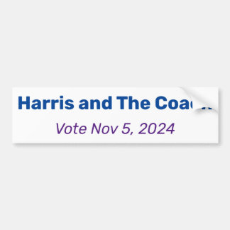 Harris en de coach, stemming 5 november 2024 Verki Bumpersticker