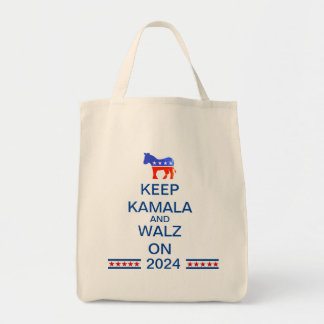 Harris en Walz 2024 Canvas tas