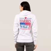  Harris en Walz 2024 Hoodie (Achterkant volledig)