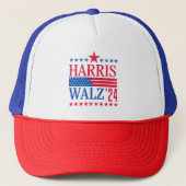 Harris en Walz 2024 Trucker Pet (Voorkant)