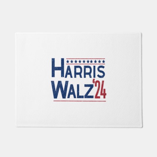 Harris en Walz 2024 Verkiezingen Deurmat (Voorkant)