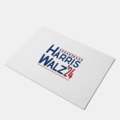Harris en Walz 2024 Verkiezingen Deurmat (Schuin)