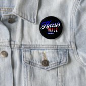 Harris en Walz Democraat POTUS 2024 Ronde Button 5,7 Cm (In situ)