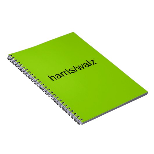 Harris en Walz Zomer 2024 Groene Woonwijk Notitieboek (Rechterzijde)