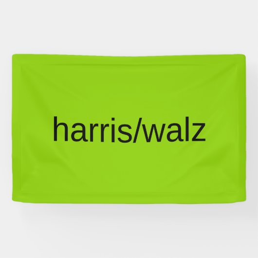 Harris en Walz Zomer 2024 Groene Woonwijk Spandoek (Horizontaal)