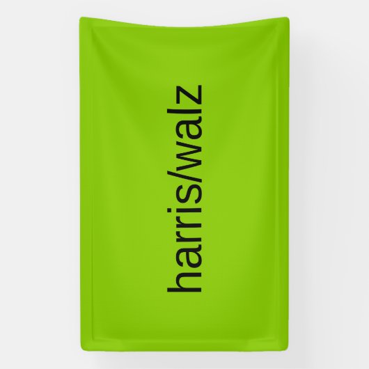 Harris en Walz Zomer 2024 Groene Woonwijk Spandoek (Verticaal)