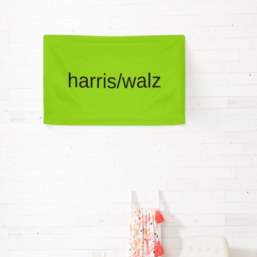 Harris en Walz Zomer 2024 Groene Woonwijk Spandoek (Insitu)