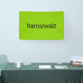 Harris en Walz Zomer 2024 Groene Woonwijk Spandoek (Beurs)