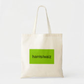 Harris en Walz Zomer 2024 Groene Woonwijk Tote Bag (Voorkant)