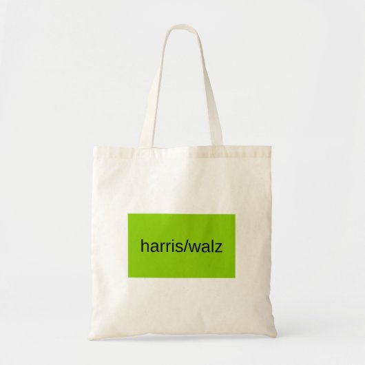 Harris en Walz Zomer 2024 Groene Woonwijk Tote Bag (Voorkant)