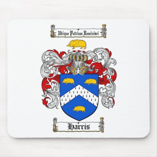 HARRIS FAMILIE CREST - HARRIS - KAT VAN WAPENS MUISMAT (Voorkant)