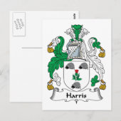 Harris Family Crest Briefkaart (Voorkant / Achterkant)
