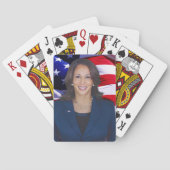 Harris Foto 2024 - Kamala Harris Foto Pokerkaarten (Achterkant)