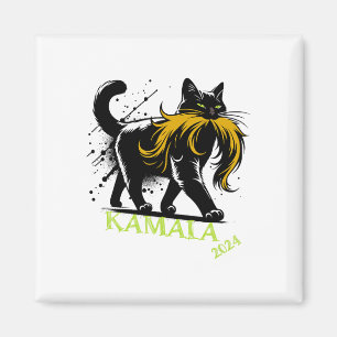 Harris Funny Retro Kinderloze Cat Lady President 2 Magneet
