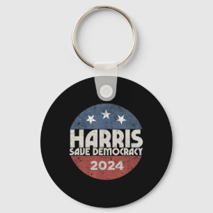 Harris- Harris 2024 Amerikaanse vlag Democratisch Sleutelhanger
