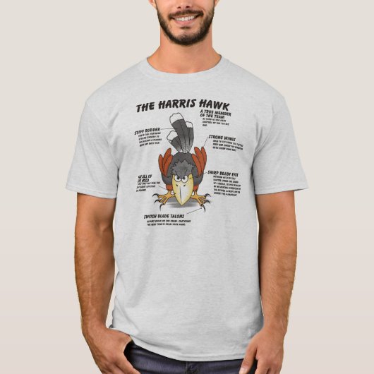Harris Havik Cartoon T-shirt (Voorkant)