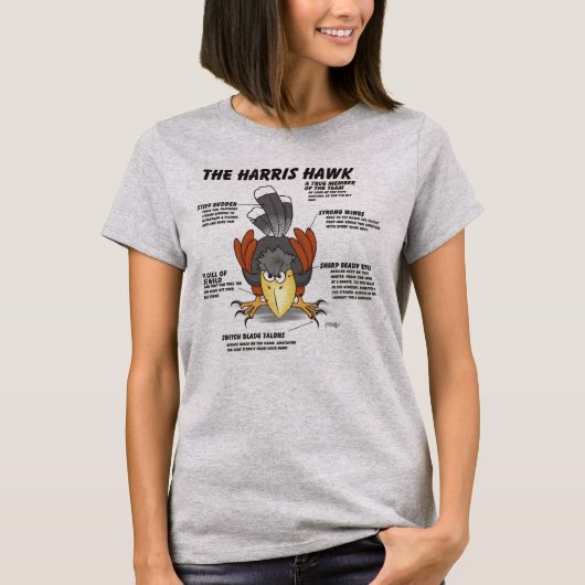 Harris Havik Cartoon T-shirt (Voorkant)