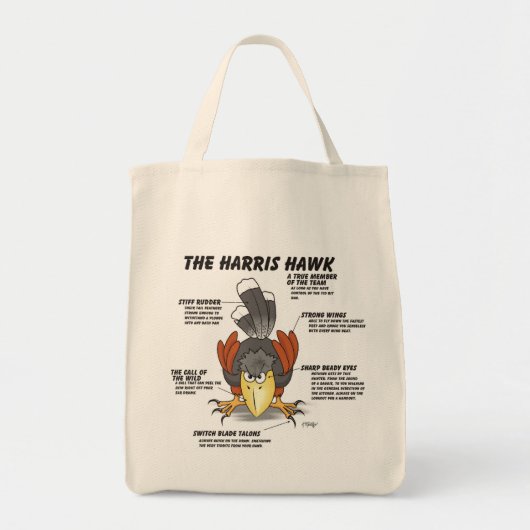 Harris Havik Cartoon Tote Bag (Voorkant)