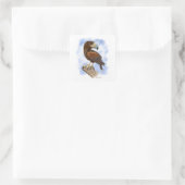 Harris Havik Op De Uitkijk Striptekening Vierkante Sticker (Tas)