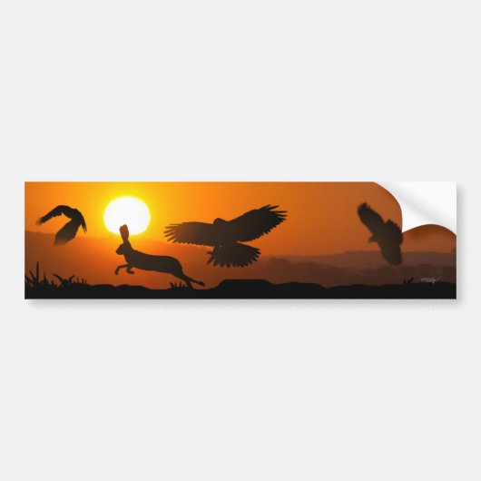 Harris Haviken Jagen Bumpersticker (Voorkant)