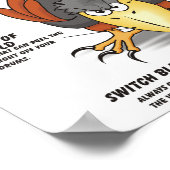 Harris Hawk Cartoon Poster (Hoek)