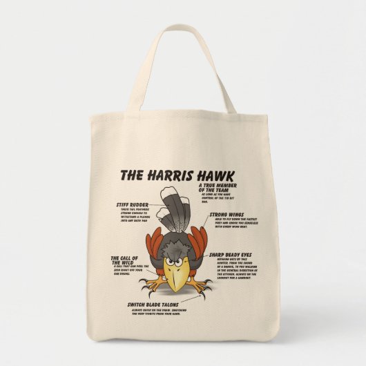 Harris Hawk Cartoon Tote Bag (Voorkant)