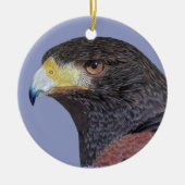 Harris Hawk - cp Keramisch Ornament (Voorkant)