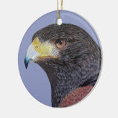 Harris Hawk - cp Keramisch Ornament (Links)