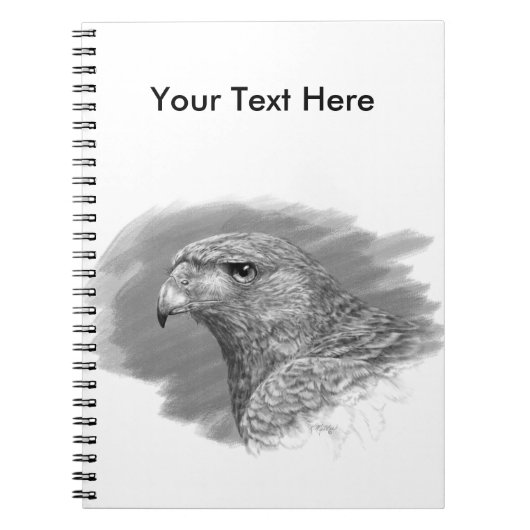 Harris Hawk Drawing Notitieboek (Voorkant)