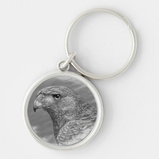 Harris Hawk Drawing Sleutelhanger (Voorkant)