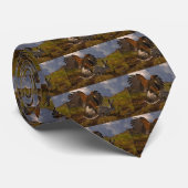 Harris Hawk en Jackrabbit - acryl Stropdas (Opgerold)