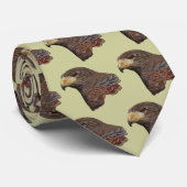 Harris Hawk Faux Embroidery Stropdas (Opgerold)