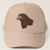 Harris Hawk Faux Embroidery Trucker Pet (Voorkant)