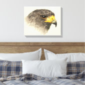 Harris Hawk - Gemengde middelgrote Canvas Afdruk (Insitu (Slaapkamer))