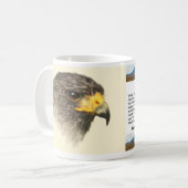 Harris Hawk - Gemengde middelgrote Koffiemok (Voorkant links)