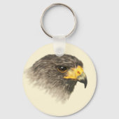 Harris Hawk - Gemengde middelgrote Sleutelhanger (Voorkant)