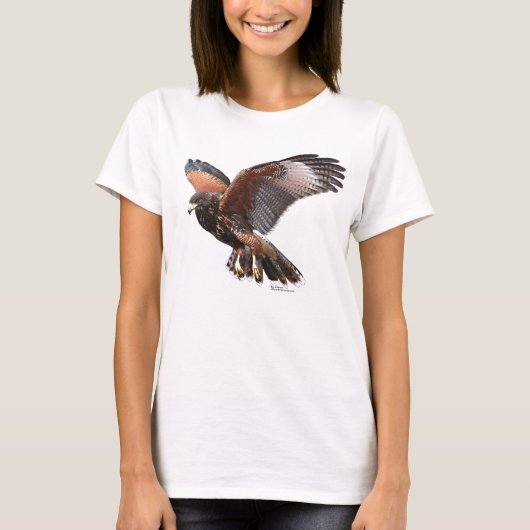 Harris Hawk in vlucht T-shirt (Voorkant)