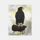 Harris Hawk op Glove Fleece Deken (Voorkant)