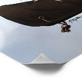 Harris Hawk op Glove Poster (Hoek)