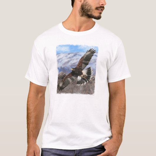 Harris Hawk- pastel T-shirt (Voorkant)