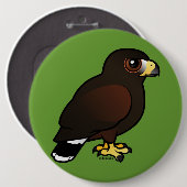 Harris Hawk Ronde Button 6,0 Cm (Voorkant /achterkant)