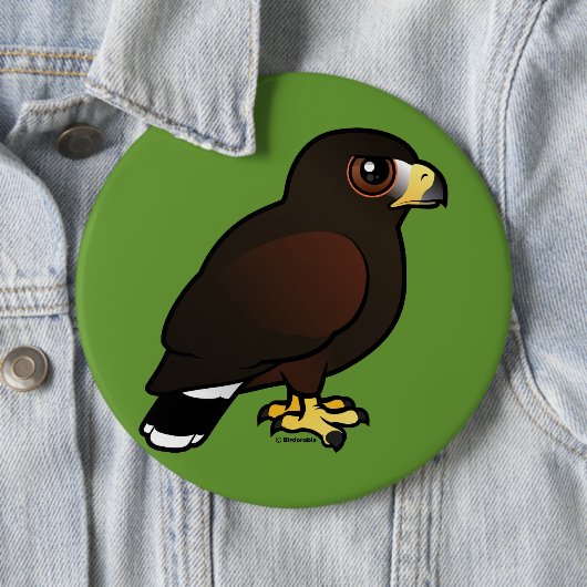 Harris Hawk Ronde Button 6,0 Cm (In situ)